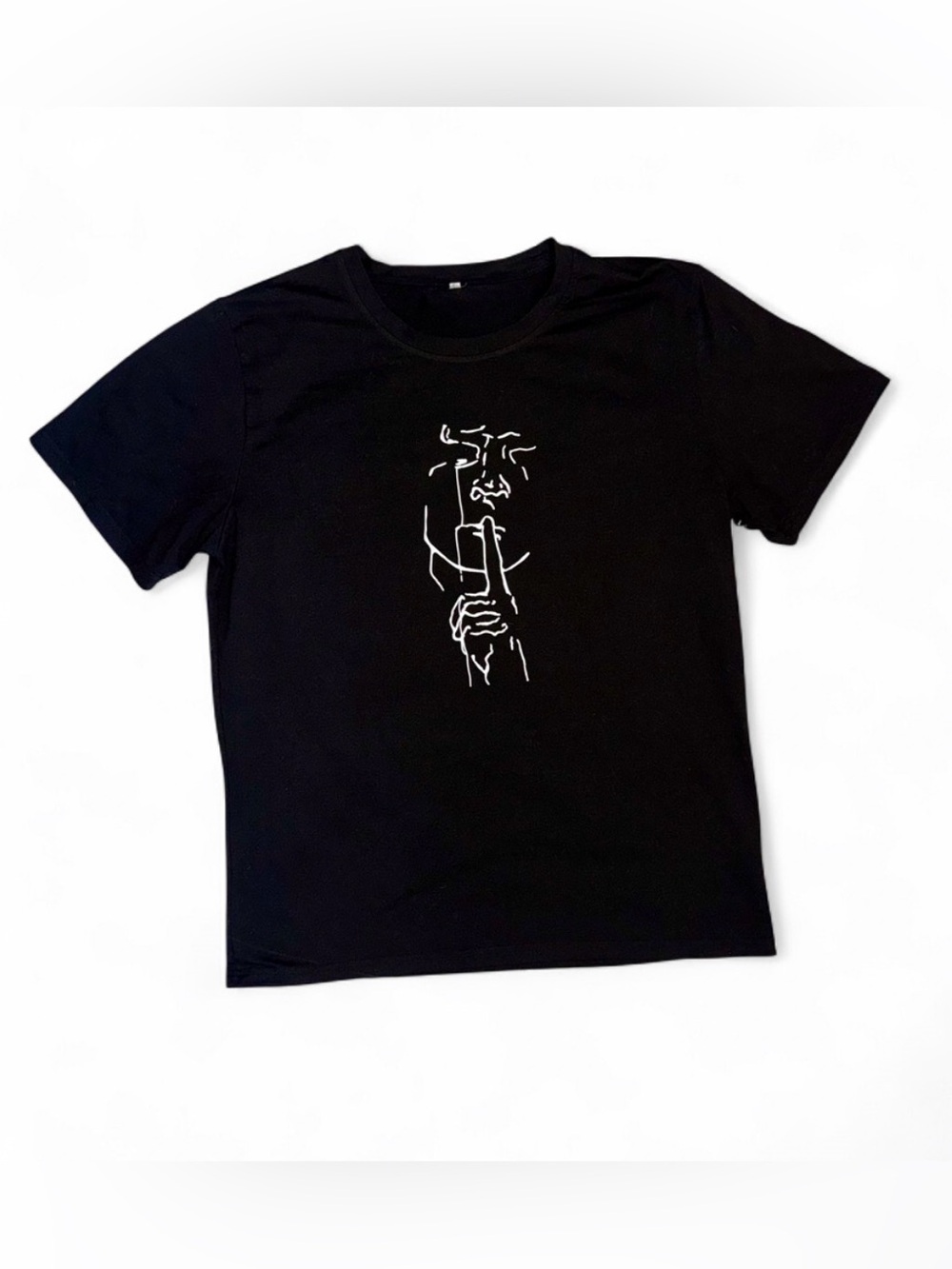 Men’s Black Graphic T-Shirt – Size Medium